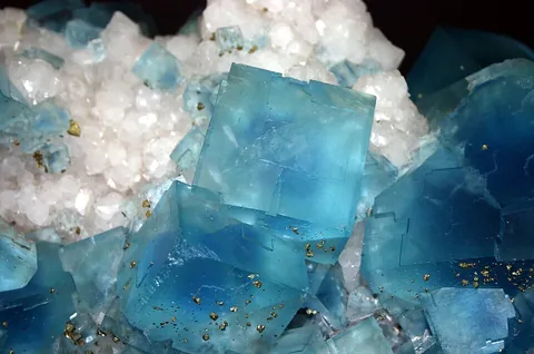 fluorite: a widely occurring mineral comprising calcium fluoride plus or minus impurities, of various...