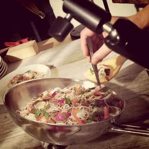 food styling: the act of arranging food to make it appear attractive
