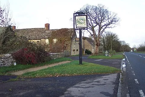 foss cross: a locality in Chedworth parish and Coln St Dennis parish, Cotswold district, Gloucestershire,...
