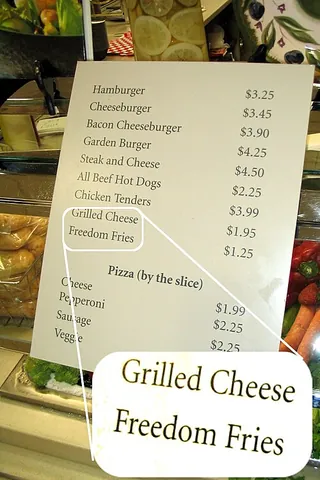freedom fries: french fries