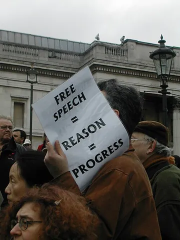freedom of speech: the right of citizens to speak, or otherwise communicate, without fear of harm or prosecution