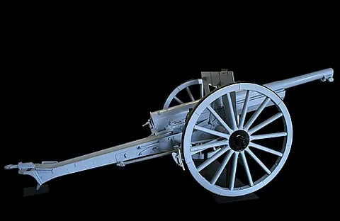 french 75: the Canon de 75 modèle 1897, an artillery piece capable of firing 75 mm shells