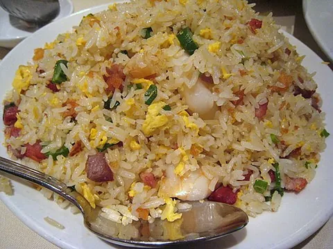 fried rice: any of very many forms of rice that are first cooked by boiling and then stir-fried with other...