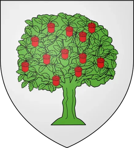 fructed: bearing fruit or acorns