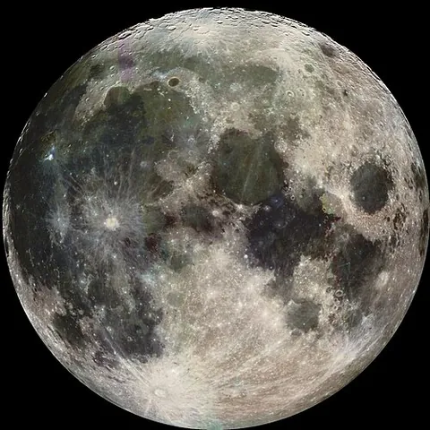 full moon: the phase of the moon when it is in opposition to the sun and its full disc is therefore visible