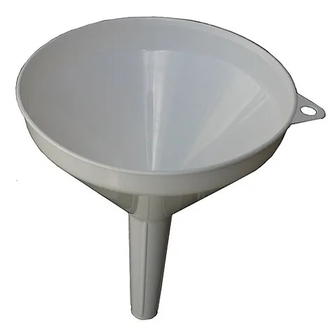 funnel: a utensil in the shape of an inverted hollow cone terminating in a narrow pipe, for channeling...