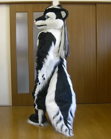 fursuit: an anthropomorphic animal costume used in the furry subculture