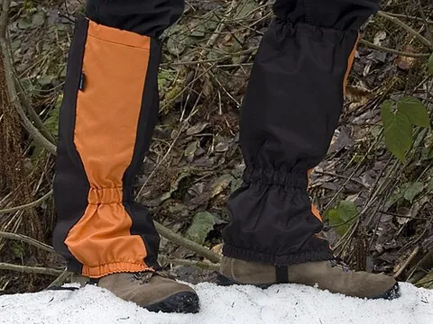 gaiter: a covering of cloth or leather for the ankle and instep