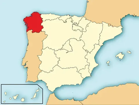 galicia: a former kingdom and autonomous community in northwestern Spain