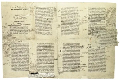 galley proof: a trial page or proof of continuous text that has not been divided into pages