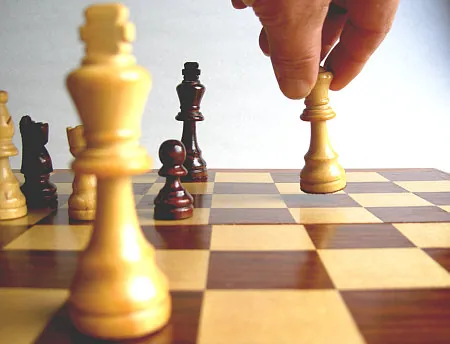 game piece: a hand-held object representing a player or some other entity in a board game