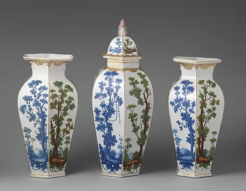 garniture: something that garnishes; a decoration, adornment or embellishment