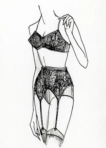 garter belt: an item of women's underwear consisting of a belt to which are attached garters for holding up...