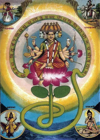 gayatri: an ancient metre of twenty-four syllables (variously arranged, but generally as a triplet of eight...
