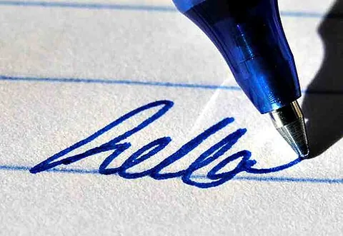 gel pen: a pen which uses ink in which pigment is suspended in a waterbased gel