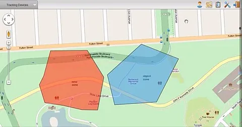geofence: a virtual perimeter around a geographic area, typically enforced by monitoring the positions of...
