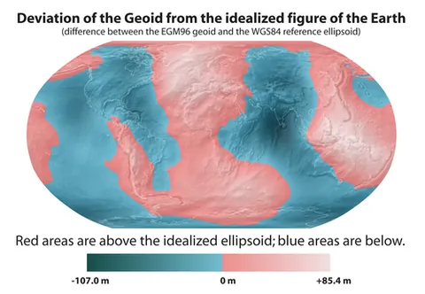 geoid: the shape, extending through landmasses (continents, etc.), that the surface of the oceans of the...