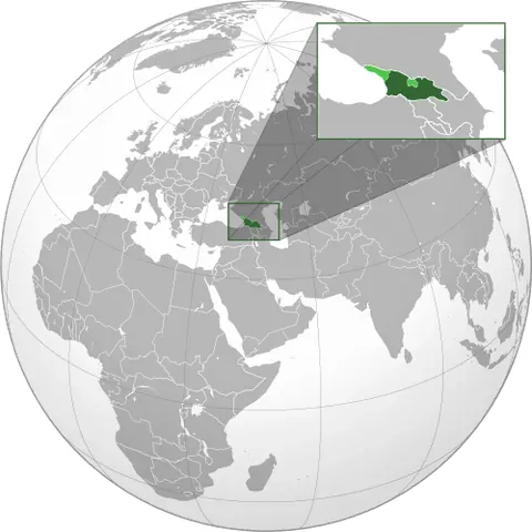 georgia: a transcontinental country in the Caucasus region of Europe and Asia, on the coast of the Black...