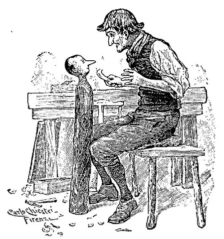 geppetto: the fictional carpenter who created Pinocchio