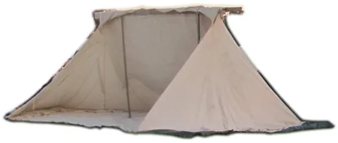 geteld: a tent, of a style historically used by the Anglo-Saxons, which resembles a shelter-half or pup tent
