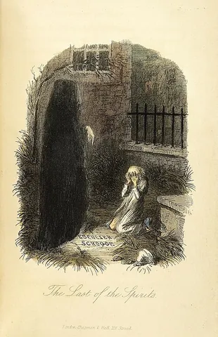ghost of christmas yet to come: a fictional ghost in A Christmas Carol by Charles Dickens; it visits Ebenezer Scrooge in order to...