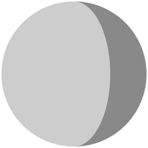 gibbous moon: a lunar phase either side of the full moon when the moon's disc as seen from the Earth is larger...