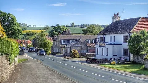 gilling west: a village in Gilling with Hartforth and Sedbury parish, North Yorkshire, England, previously in...