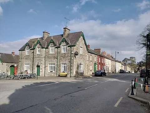 glaslough: a village and townland in County Monaghan, Ireland, near the border with Northern Ireland (Irish...