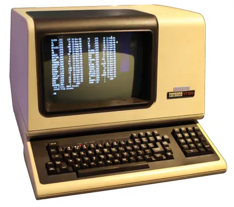 glass terminal: a computer terminal that has a CRT or other type of video screen ('glass') for a display