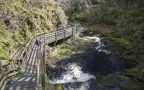glenariff: a valley and river (the Glenariff River) in County Antrim, Northern Ireland (Irish grid ref D 2323)