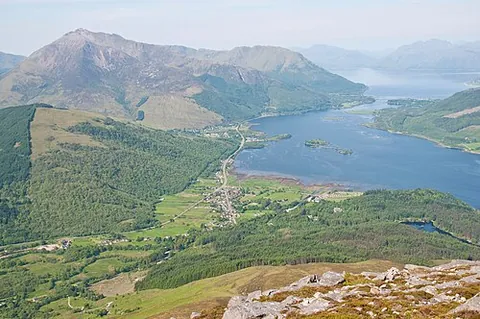 glencoe: a village in Glen Coe, Highland council area, Scotland (OS grid ref NN0958)