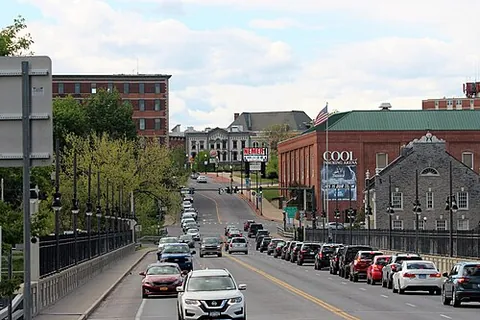 glens falls: a city on the Hudson River in Warren County, New York, United States