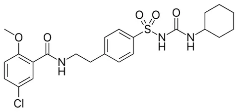 glibenclamide: an oral sulfonylurea antidiabetic C₂₃H₂₈ClN₃O₅S (trademarks Diaβeta, Glycovance, Micronase) used...