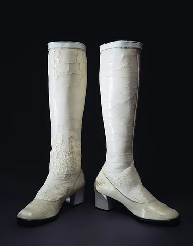 go-go boot: a kind of low-heeled women's fashion boot introduced in the 1960s