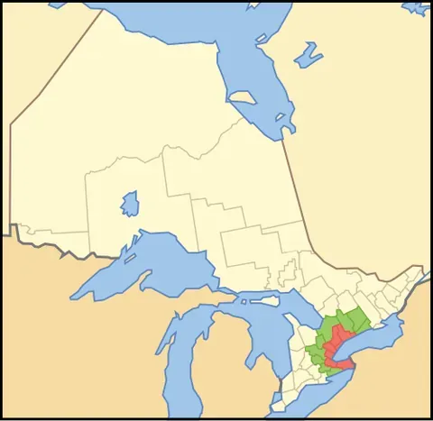 golden horseshoe: the U-shaped area of the Canadian province of Ontario which extends along the northwestern,...