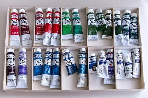 gouache: a thick, opaque watercolour paint made with gum containing an inert white pigment to make it opaque
