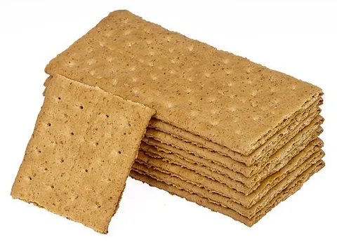 graham cracker: a specific cracker made of graham flour, developed in the nineteenth century