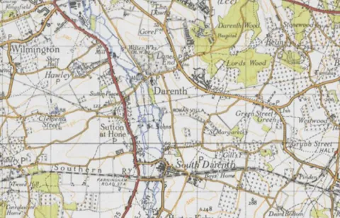 green street green: a village in the borough of Bromley, on the outskirts of Greater London, historically in Kent (OS...