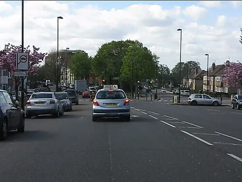 greenford green: a neighbourhood at the north end of Greenford in the borough of Ealing, Greater London, England (OS...