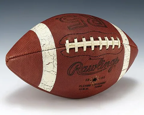 gridiron football ball: an oval ball used in the game of gridiron football