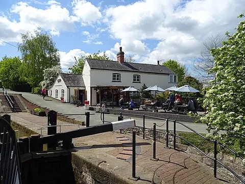 grindley brook: a small village and brook in Whitchurch Urban parish, Shropshire, England; the brook forms the...