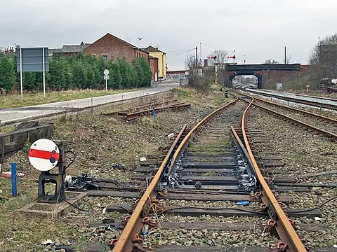 ground signal: a dwarf railway signal, mounted close to the ground