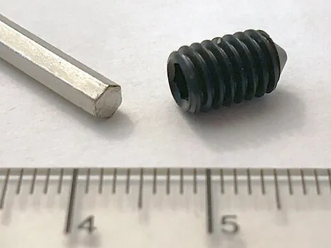 grub screw: a headless set screw