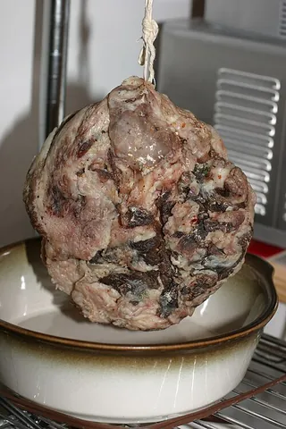 guanciale: an Italian dish of fatty bacon prepared from pig cheeks