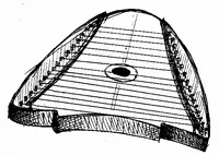 gusli: a plucked psaltery-like string instrument, usually played on the lap and sometimes created with...