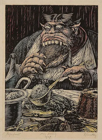 guttle: often followed by down or up: to swallow (something) greedily; to gobble, to guzzle