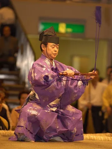 gyoji: a referee in a sumo match