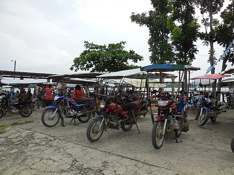 habal-habal: a motorcycle taxi, particularly a small motorcycle modified to carry up to six passengers and cargo