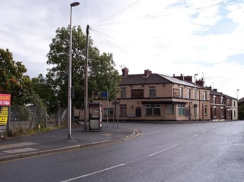 halebank: a village and civil parish on the north bank of the Mersey in Halton borough, Cheshire, England (OS...