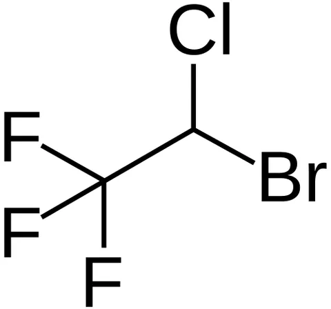 halothane: the halogenated hydrocarbon 2-bromo-2-chloro-1,1,1-trifluoroethane that is used as an inhalational...